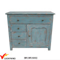 Shabby Chic Country Blue Wooden Bookcase Wooden Bookshelf